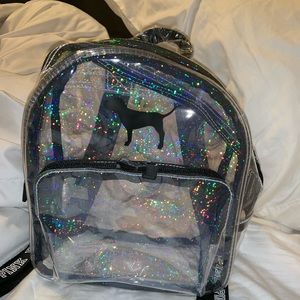 PINK Clear Mini Backpack